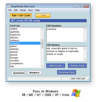 StudyMinder Flash Cards
